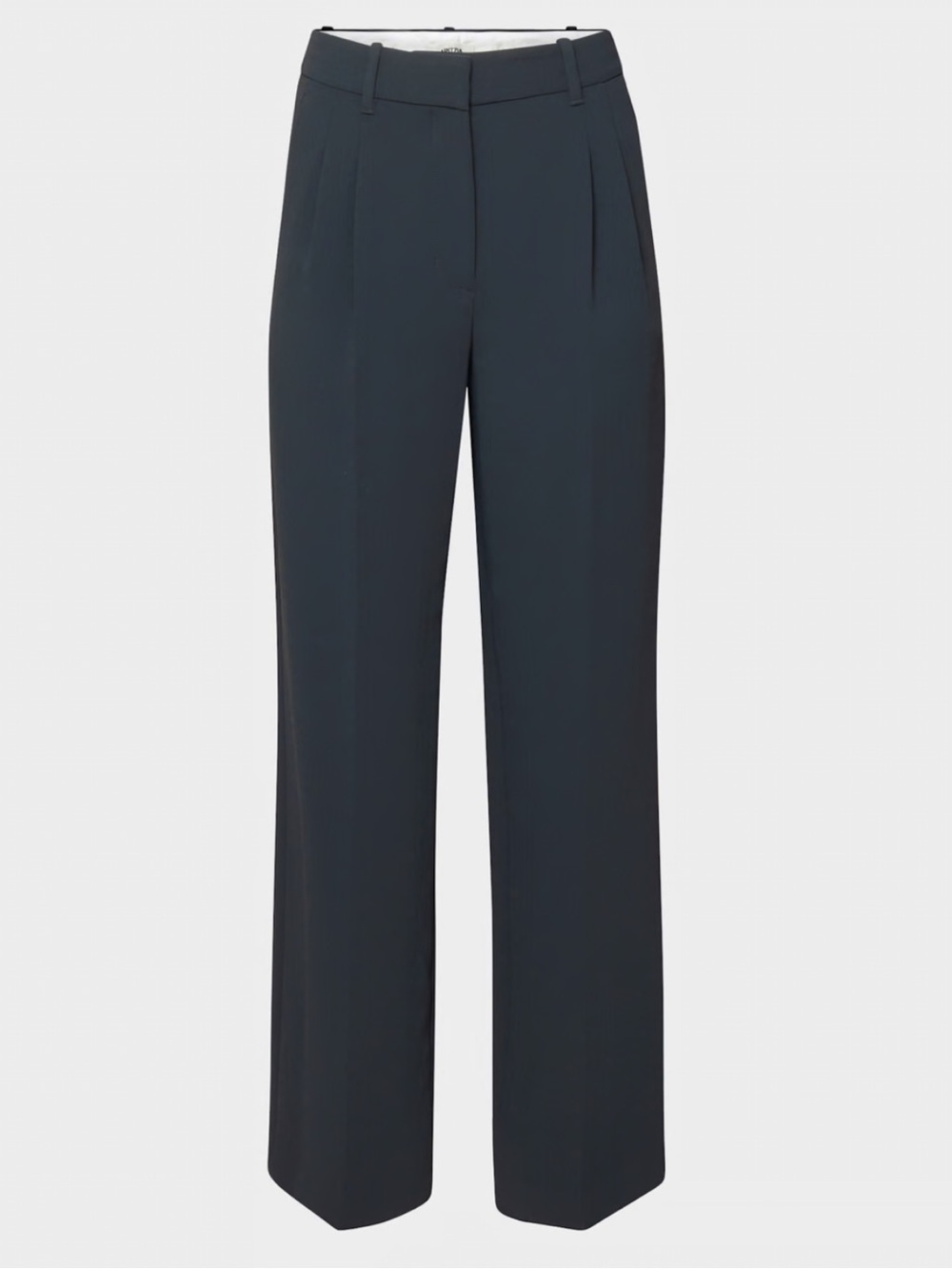 Aritzia Blue Navy Wide-Leg Trousers